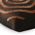 thumbnail image 3 of The HomeCentric Pillow Cover, Brown Pillows Cover, Geometric Throw Pillow Cover, Pack of 2, 12x12 inch (30x30 cm) Pillow Case, Art Silk Square Pillow Cover, Spiral Throw,, Abstract - Magical Illusion, 3 of 5