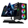 thumbnail image 1 of Computadora Escritorio Completa Xtreme PC Gaming AMD Radeon 780M Ryzen 9 7900 32GB DDR5 SSD 1TB Monitor Curvo 27 100Hz WIFI Black juegos casuales, trabajo y estudio, 1 of 6