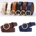 thumbnail image 1 of Ceinture Femme Classique Mode Unie en Cuir Souple Large Ceinture, 1 of 5