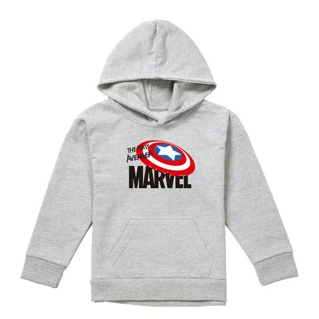 Captain America Garçons/filles le Premier Vengeur Chandail à Capuche Chiné