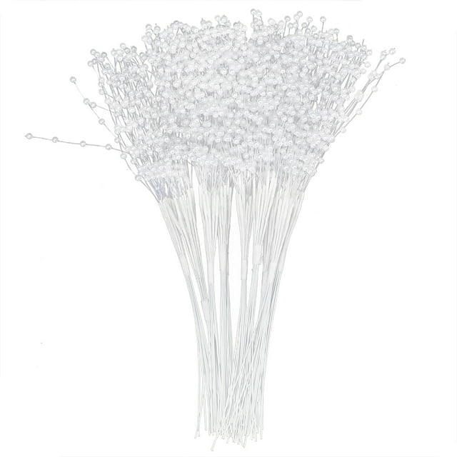 String Pearls Sticks,100Pcs Pearls Sticks Wearable DIY Decoration Accessories ABS String Pearls Sticks Tried and Trusted