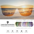 thumbnail image 4 of Joopin Polarized Sunglasses for Women Men Vintage Retro Classic Square Frame Aluminum Legs (Transparent/Pink), 4 of 7