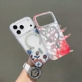 thumbnail image 2 of Magnetic for iPhone 17 Pro Max Case,Compatible with MagSafe, Cute Flower Floral Design iPhone 17 Pro Max Case for Women Girls, Slim Shockproof Soft TPU Bumper Hard PC Back Phone Case,A, 2 of 7