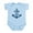 Sky Blue, variant on - US Navy My Dad Is A Sailor Infant Bodysuit - Baby Light Bodysuit, Size Newborn - 24 Months