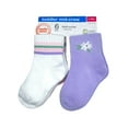 thumbnail image 2 of Wonder Nation Baby and Toddler Girls Mid-Crew Socks, 6-Pack, Sizes 0M-5T, 2 of 4
