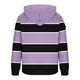 thumbnail image 5 of Dolkfu Sudadera con capucha a rayas para hombre, sudadera con cremallera 1/4 y múltiples bolsillos, sudadera deportiva para hombre. XXL, 5 of 5