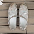 thumbnail image 6 of Women's Round Toe Ballet Flats Mary Jane Sneakers Comfortable Dressy, 6 of 9