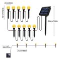 thumbnail image 4 of Muyoka Luces de decoración de jardín con luz de estaca solar IP55 Luz de césped impermeable Luz de camino solar de encendido / apagado automático con luz blanca cálida para patio Jardín al aire libre, Muyoka Hogar, 4 of 7