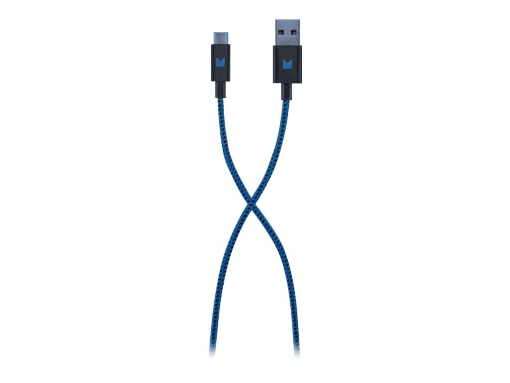 2 X Modal 4' Braided Charge/Sync Cable with Micro USB 2 PCS Blue or Gray 