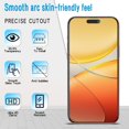 thumbnail image 3 of TEMOGU-(3 Pack) Privacy Screen Protector for iPhone 16 Tempered Glass, Anti Spy, Scratch Resistant, NO Bubbles, Case Friendly, Touch Sensitivity, 3 of 4