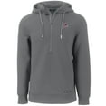 thumbnail image 2 of Men's Cutter & Buck  Gray Chicago Cubs Roam Eco Half-Zip Recycled Pullover Hoodie, 2 of 3