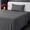 Dark Grey, variant on Utopia Bedding Twin Sheet Set - Jersey Knit Sheets 3 Piece  Cotton  Soft T-Shirt Stretchy Sheets Twin, Heather Light Grey
