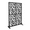 Black | B, variant on Tcbosik 72"H x 45"W Metal Privacy Screen, Freestanding Decorative Privacy Fence, Room Divider & Privacy Panel for Deck, Porch, Garden, Backyard, Black
