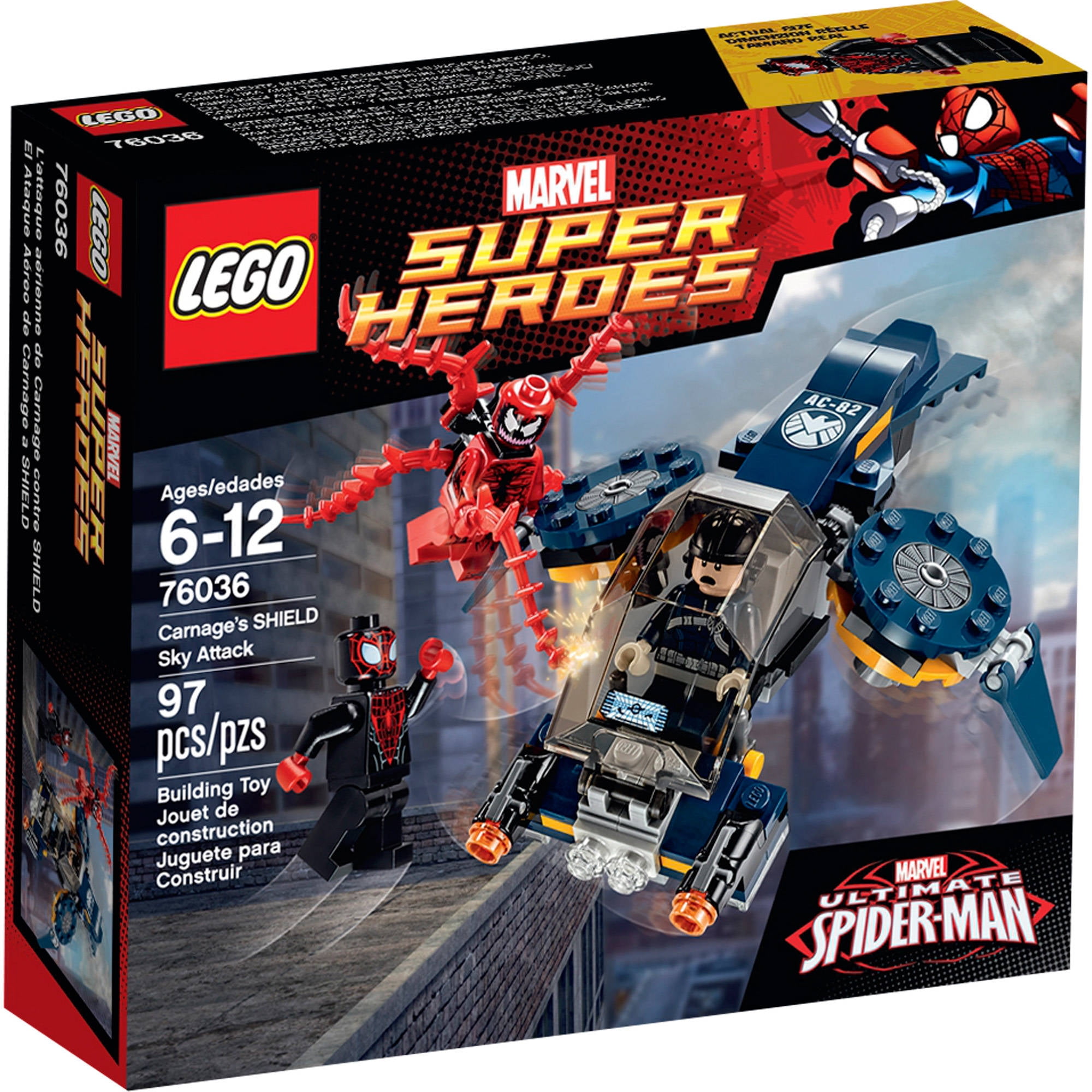 Lego Super Heroes Carnages Shield Sky Attack 76036 Walmartcom