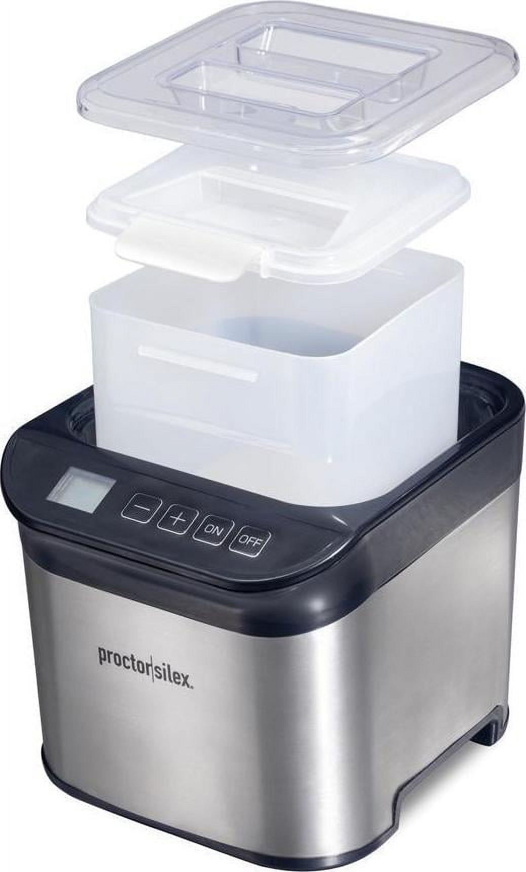 Proctor Silex 1 qt. Stainless Steel Yogurt Maker, Silver