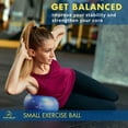thumbnail image 2 of Pelota de ejercicio ProBody Pilates de 23 cm con bomba, color azul, 2 of 9