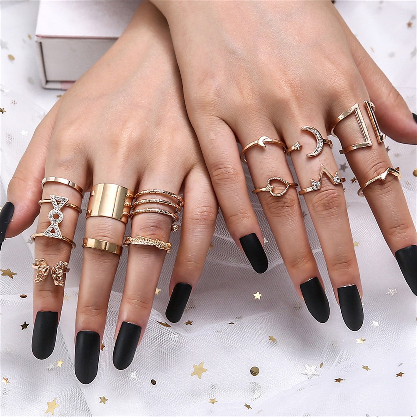 Women Girl Retro Hollow Ring | Big Finger Rings Girls | Butterfly Ring  Accessories - Rings - Aliexpress