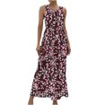 thumbnail image 1 of Robe Florale d'Été pour Femmes Mode Printemps/été Col Rond Décontracté Imprimé Sans Manches Robe Florale d'Été pour Femmes Robe d'Été Aguichant pour Femmes, 1 of 6