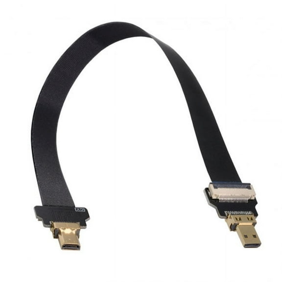 Xiwai CYFPV Micro HDMI Male to Micro HDMI Male Extension FPC Flat Cable 1080P for FPV HDTV Multicopter Aerial Photography