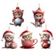 thumbnail image 2 of 5 adornos navideños para árbol de Navidad 2024, acrílicos, colgantes, para árbol de Navidad, fiestas, coche, decoración del hogar, Hangoutone Shingle., 2 of 9