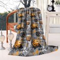 thumbnail image 2 of Gray Background Basketball Elements Pattern Blanket,Comfortable Soft Lamb Wool Throw Blanket,All Season,Warm Lightweight Blankets for Sofa Bed Couch Living Room Chair,40"x50", 2 of 4