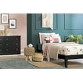 thumbnail image 3 of South Shore Vito Twin Solid Wood Platform Bed, in Pure Black, 3 of 9