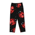 thumbnail image 4 of Balery Beautiful Red Ladybug print Women's Pajama Pants,Ultra Lightweight Pjs,Lounge Pant-XX-Large, 4 of 9