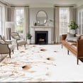 thumbnail image 2 of Watercolor Red Floral Area Rugs 5x7 ft Retro Spring Flowers Retro Rural Washable Rug Non Slip Indoor Carpet Absorbent Floor Mat for Living Room Bedroom Dining Room, 2 of 9