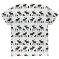thumbnail image 2 of Autumn Plaid Moose on the Loose Pattern All Over Youth T Shirt Multi YLG, 2 of 2