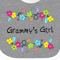 thumbnail image 4 of Inktastic Grammys Girl Bright Flowers Girls Baby Bib, 4 of 4
