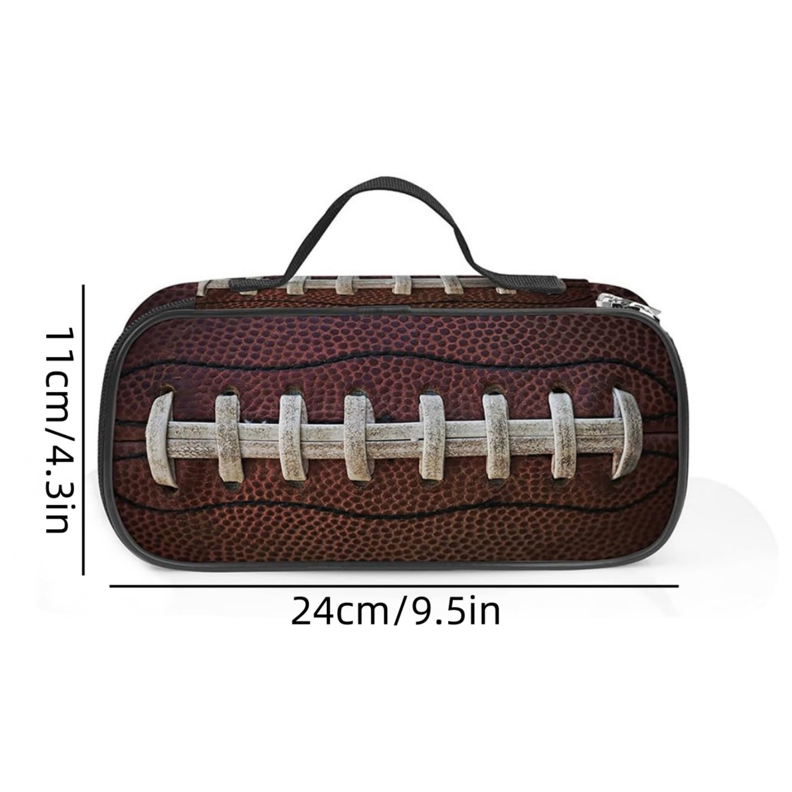 Lunxisen 4 Pcs Sports Ball Pencil Case Creative Storage Organizer Pouch for Students Large Capacity Handheld Stationery Case(24x11x6cm)