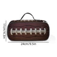 thumbnail image 2 of Sports Ball Pencil Case, Large Capacity Handheld Storage Bag for Supplies, Basketball Soccer Themed Organizer(A), 2 of 6