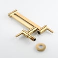 thumbnail image 6 of Wall Mounted Cold Water Faucet Kitchen Sink Faucets Brass Folded Single Hole Wall Mount Kitchen Faucets-Gold, 6 of 7