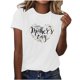 thumbnail image 1 of Blusas de Manga Corta para las Mujeres Imprimir Cuello Redondo, Camiseta Casual para Primavera Verano Diario, 1 of 4