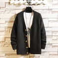thumbnail image 2 of Manteau Cardigan en Tricot pour Hommes, Mode, Garde au Chaud, 2 of 4
