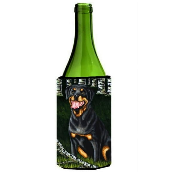 Backwoods Companion Rottweiler Wine Bottle Can cooler Hugger