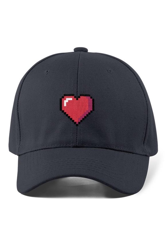 Pixelart Red Heart Hat -Image by Shutterstock, Small