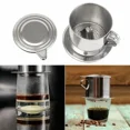 thumbnail image 2 of Stainless Steel Coffee Filter Infuse Cup Vietnamese Coffee Dripper Maker Pot Portable Coffee Drip Strainer Kitchen Tools, 2 of 7
