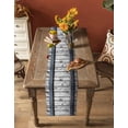 thumbnail image 4 of Grey Wood Grain Table Runner Country Vintage Barn Door Rustic Lodge Tablerunners 13 x 36 Inch, Table Decorations Tabletop Scarf for Summer Gathering Holiday Farmhouse Kitchen Dining Decor, 4 of 6