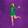 thumbnail image 3 of Northlight Red and Green Woman's Elf Christmas Costume - Large, 3 of 6