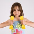 thumbnail image 2 of LIOOBO 4 Pcs Plastic Dumbbells Ergonomic Children Morning Exercise Barbells Hand Bar for Kindergarten (Random Color), 2 of 5