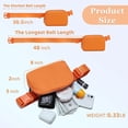 thumbnail image 4 of HAHDAXIA HVJCEZ Sacs Banane pour Femmes Hommes, Sac de Taille Mode Mini Bandoulière Ajustable pour Course, Randonnée et Voyage, Orange, 8 Pouces X 5 Pouces X 2 Pouces, 4 of 6