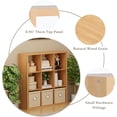 thumbnail image 5 of Anhdah 9 Cube Storage Organizer Bookshelf, Natural-Oak Wooden Bookcase Storage Shelf, Sturdy 9-Cube Organizer for Living Room, Bedroom, Home Office, Easy Assembly, 5 of 8