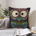 thumbnail image 6 of Kll Boho Owl Decorative Throw Pillow Covers Velvet Soft For Couch Sofa Bedroom Living Room Outdoor -20"X20", 6 of 8