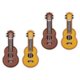 thumbnail image 2 of 4pcs Ukulele Embroidery Brooch Pins for Backpacks Clothing Decorative Cute Cartoon Design Party Accessories Yellow Brown, 2 of 4