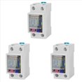 thumbnail image 1 of 3X ATORCH GR2PWS Medidor de Electricidad Tuya WiFi Rail Medidor de Energía AC50-320V Monitor de Pantalla Digital Amperímetro de Curva de Voltaje, 1 of 5