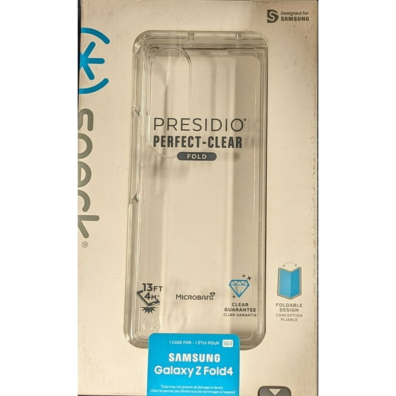 Speck Presidio Perfect Fold Case For Samsung Galaxy Z Fold4 - Clear