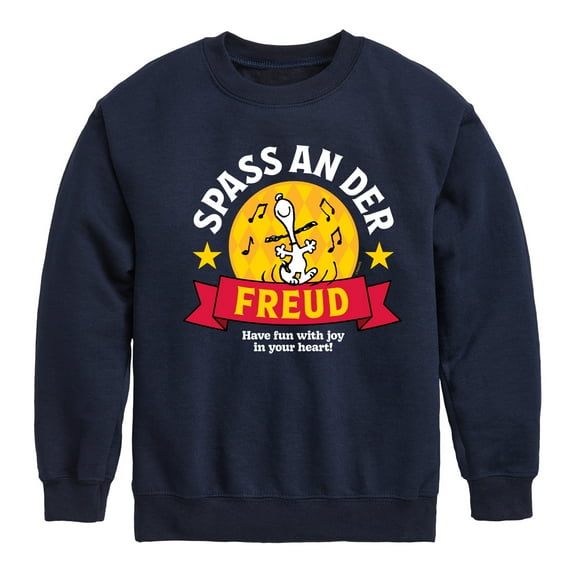 Peanuts - Snoopy Spass An Der Freud - Toddler & Youth Crewneck Fleece Sweatshirt