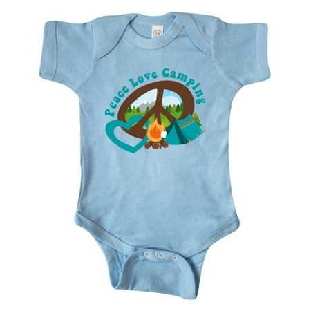 

Inktastic Peace Love Camping Gift Baby Boy or Baby Girl Bodysuit