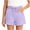 Style1-Purple girls shorts, variant on Little Girls Bow Solid Shorts Elastic Waist with Pockets Summer Casual Bottoms Back to School Shorts 2-10 Years